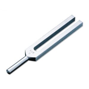 A silver metallic tuning fork for Medical Students and Healthcare Professionals | Legacy Medical Supply